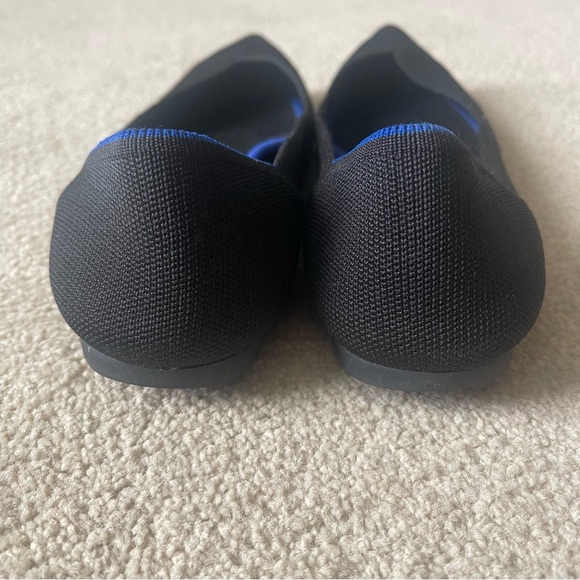 Rothy’s Black Pointed Toe Flats Slip On Shoes Size 10 (Fits like  9.5) - Picture 4 of 8